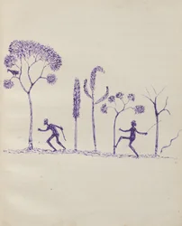 Kwatkwat - (Aborigeni tra gli alberi) Taccuino principalmente di attività degli aborigeni e dei bianchi